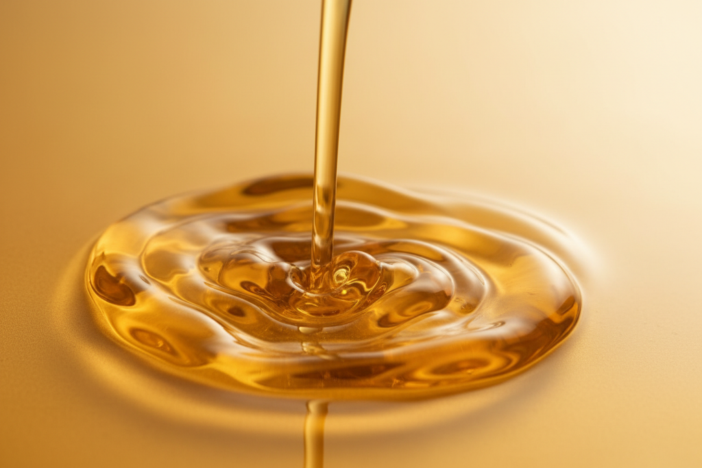Golden massage oil
