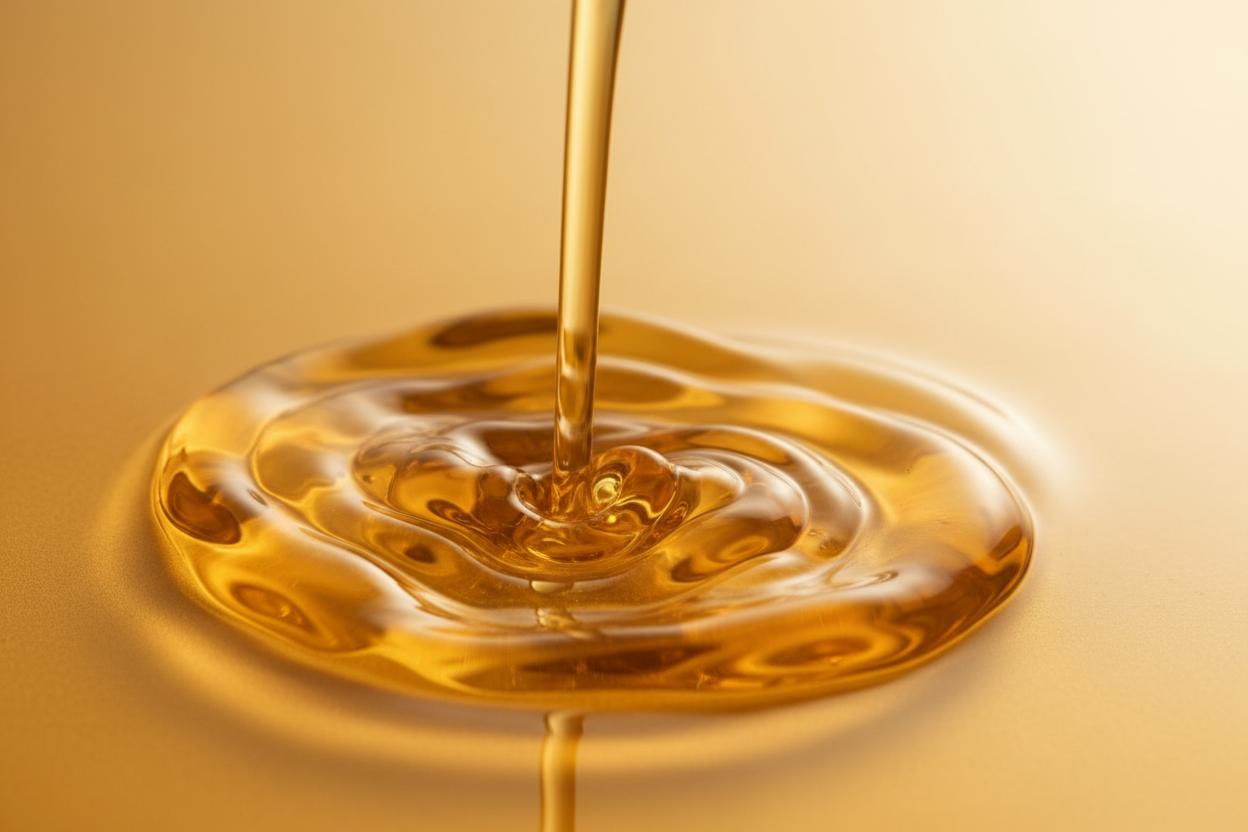 Golden massage oil